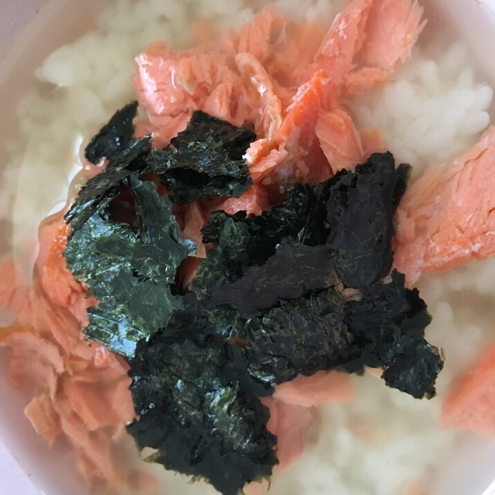 即席鮭茶漬け風ご飯♪